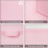 11 Inch Cube Storage Bins for Shelves, 6-Pack, Pastel Color