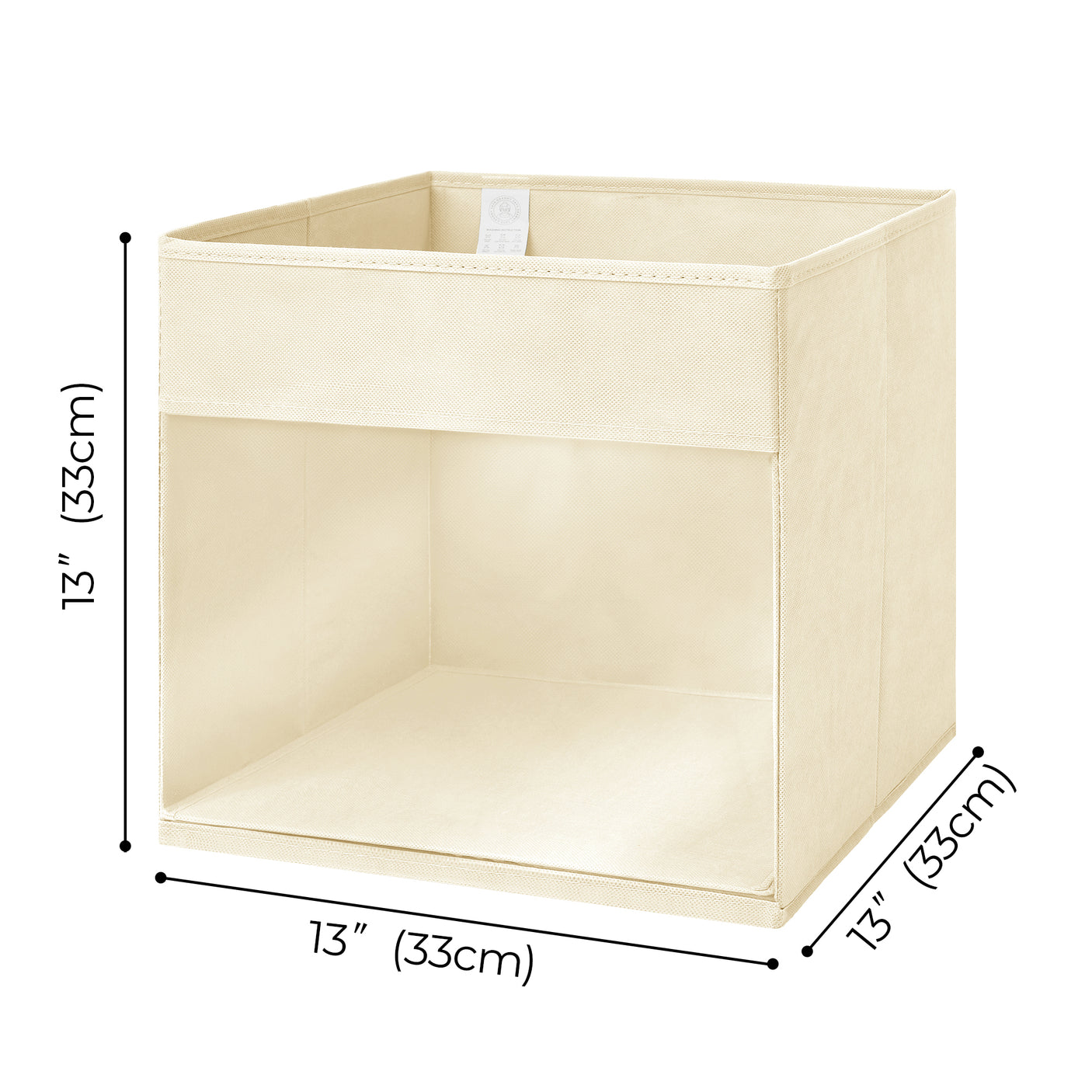 Cube Storage Bins with Window, 4 Pack