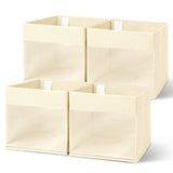 Cube Storage Bins with Window, 4 Pack