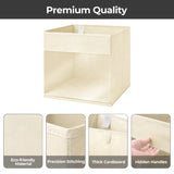 Cube Storage Bins with Window, 6 Pack