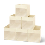 Cube Storage Bins with Window, 6 Pack