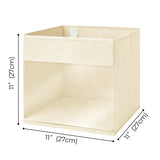 Cube Storage Bins with Window, 6 Pack