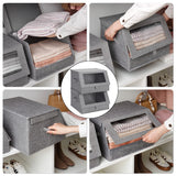 Storage Bins with Clear, Front-opening Lids