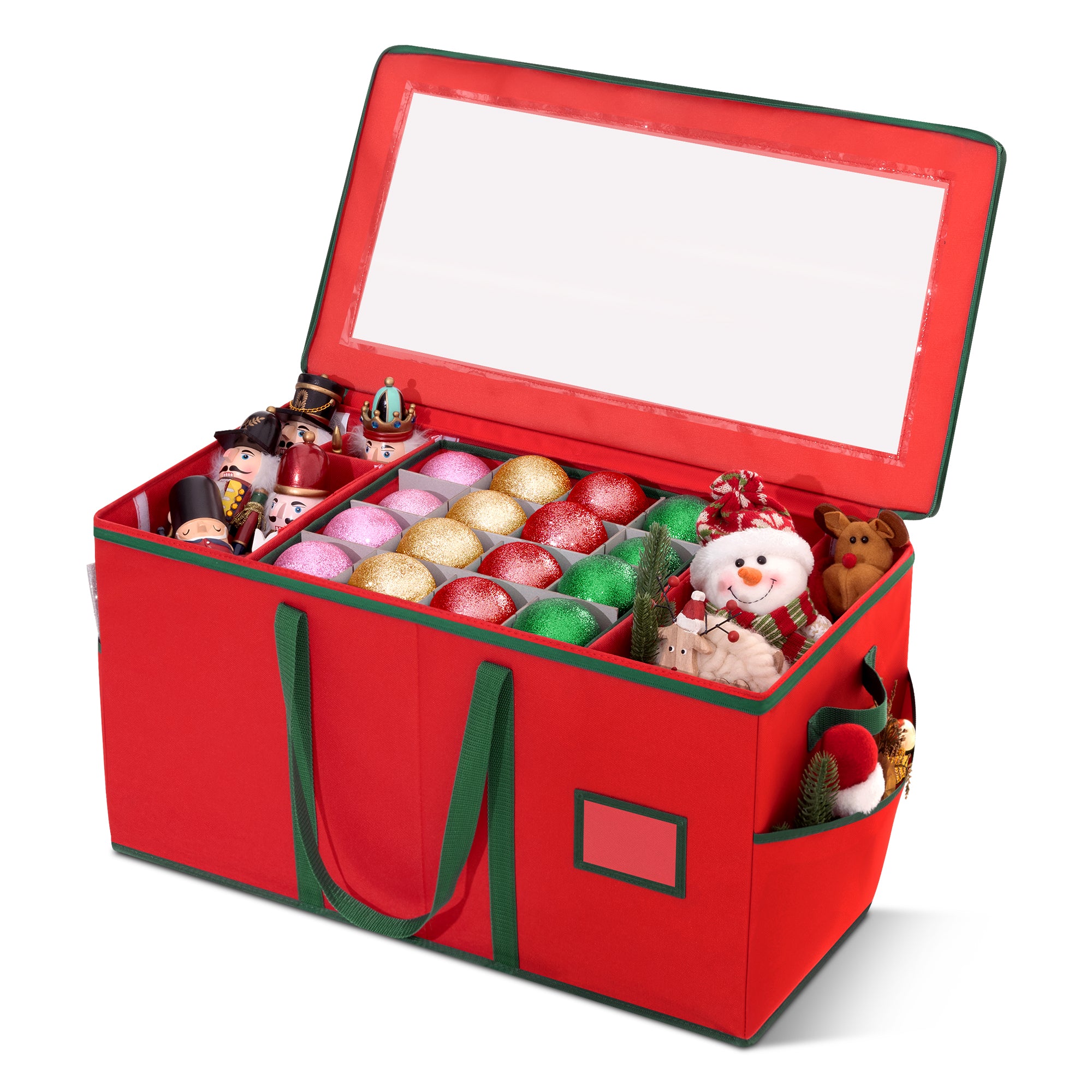 2 in 1 Christmas Storage Box with Clear Window, 64-3