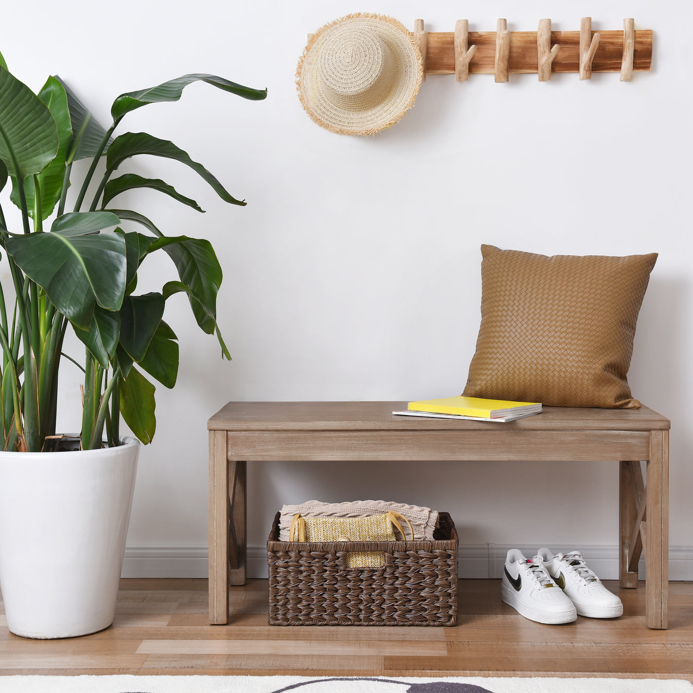 Large Handwoven Wicker Basket