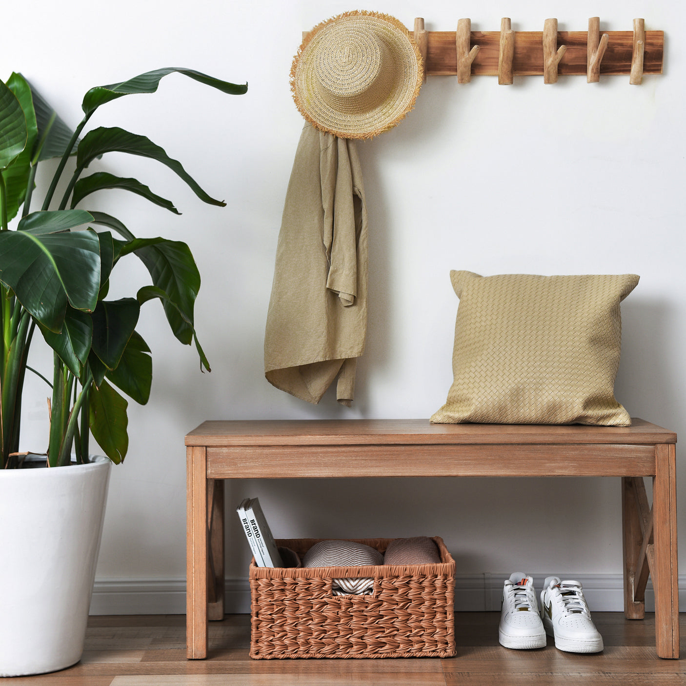 Large Handwoven Wicker Basket