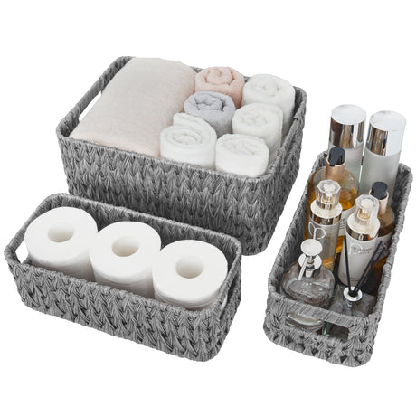 Waterproof Storage Baskets, 3 in 1 Pack