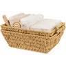 Trapezoidal Wicker Baskets with Wooden Handles