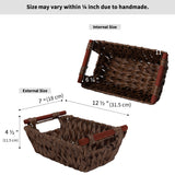 🍀Wicker Storage Baskets for Shelves, Pack of 2