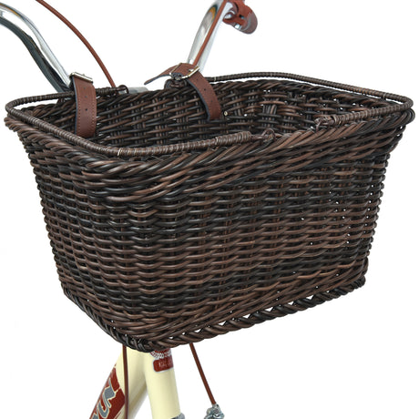 Detachable Wicker Bike Basket