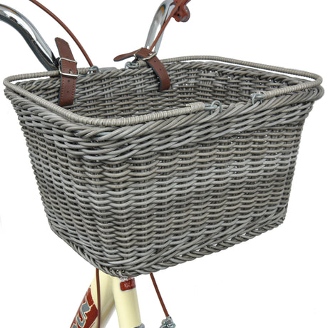 Detachable Wicker Bike Basket