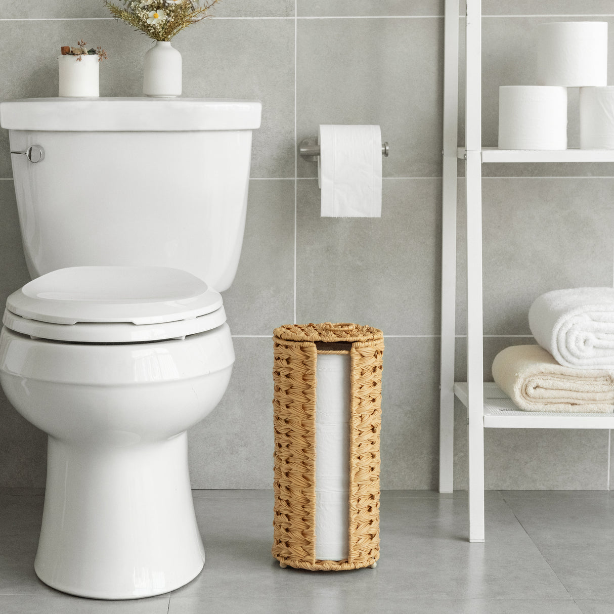 🍀Free Standing Toilet Paper Holder