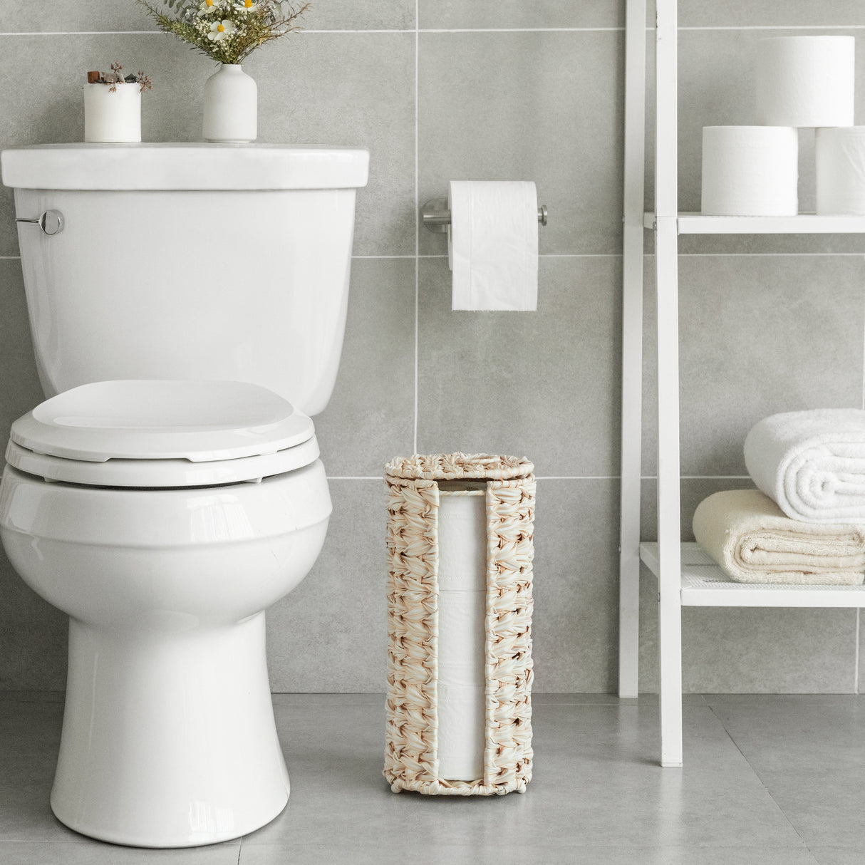 🍀Free Standing Toilet Paper Holder