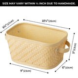 Wicker Storage Basket, 3 Pack