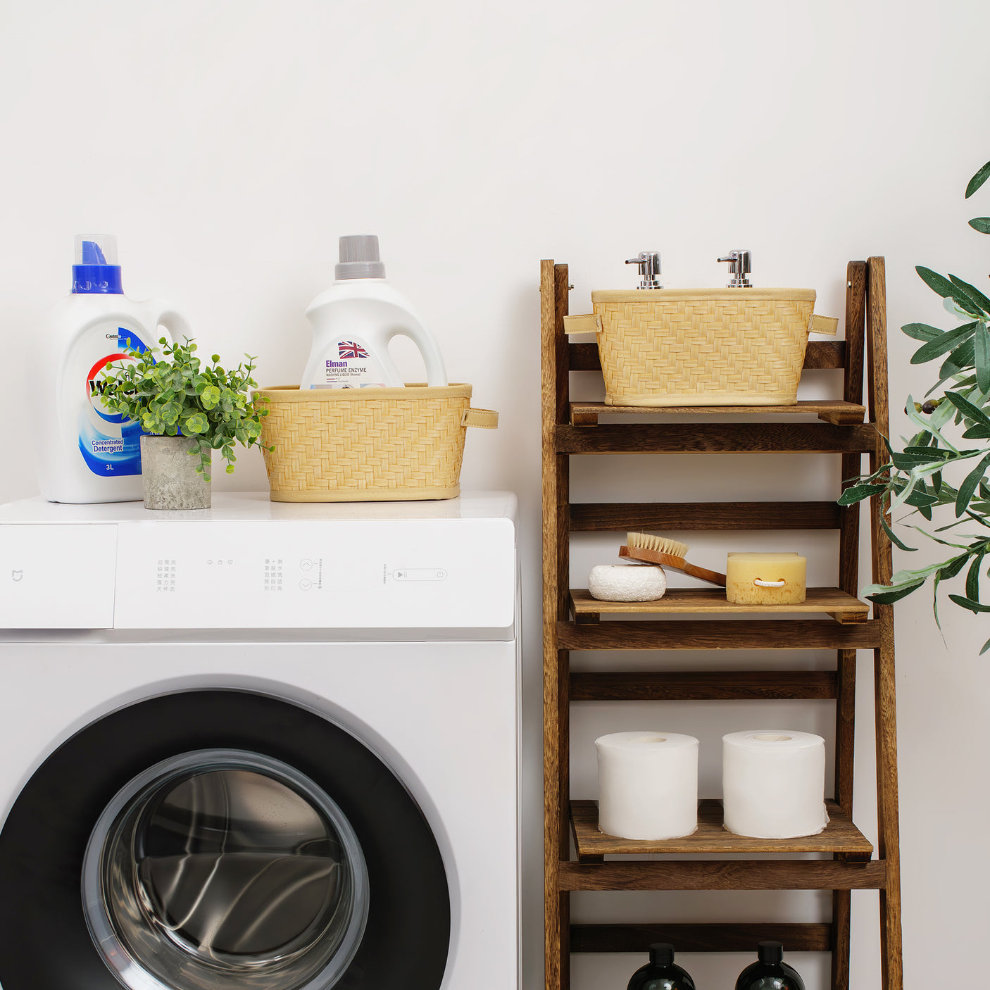 Wicker Storage Basket, 3 Pack