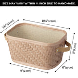 Wicker Storage Basket, 3 Pack