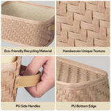 Wicker Storage Basket, 3 Pack