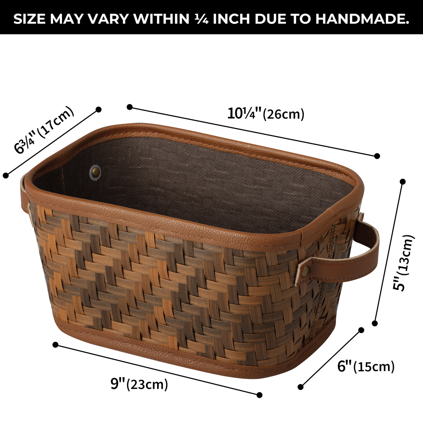 Wicker Storage Basket, 3 Pack