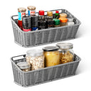 2-Pack Wicker Hanging Basket