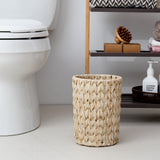 2 Gallon Beige Small Wicker Trash Can