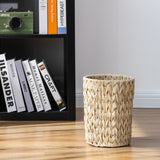 2 Gallon Beige Small Wicker Trash Can