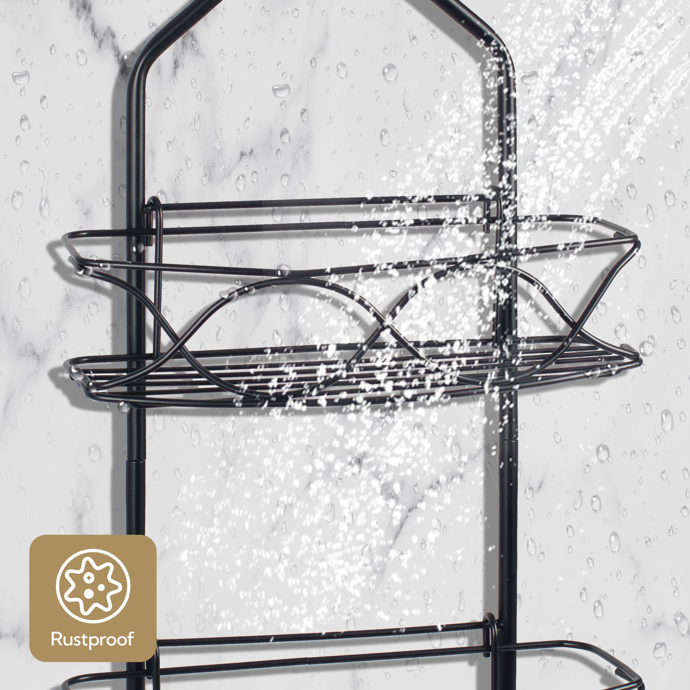 Shower Caddy with Toothbrush Holder