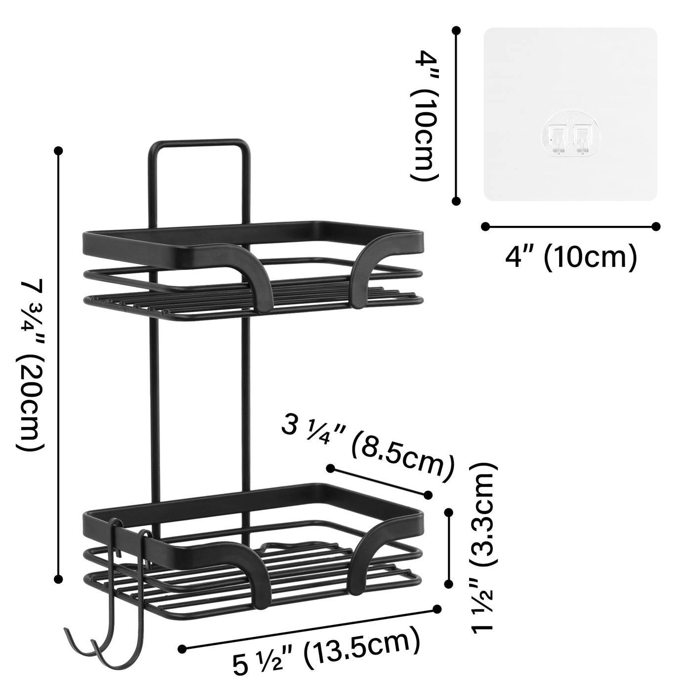 Bar Soap Holder with Hooks