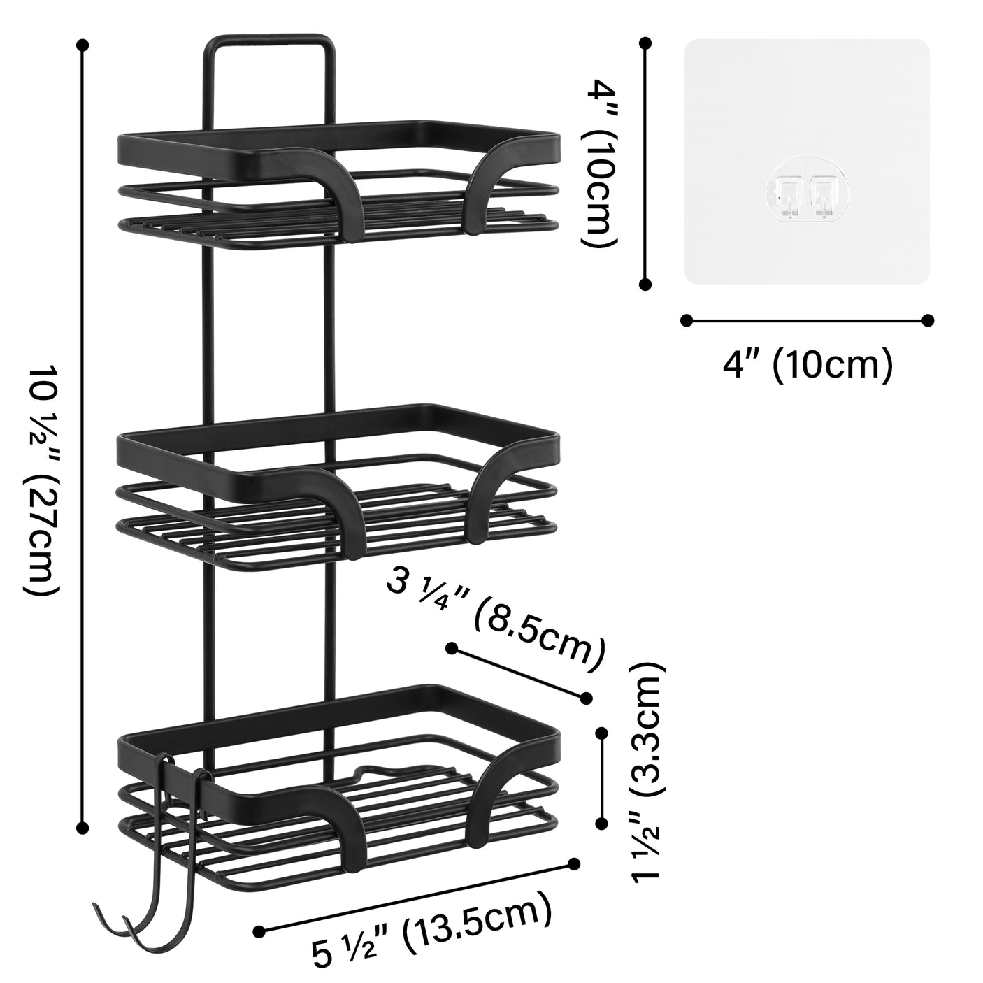 Bar Soap Holder with Hooks