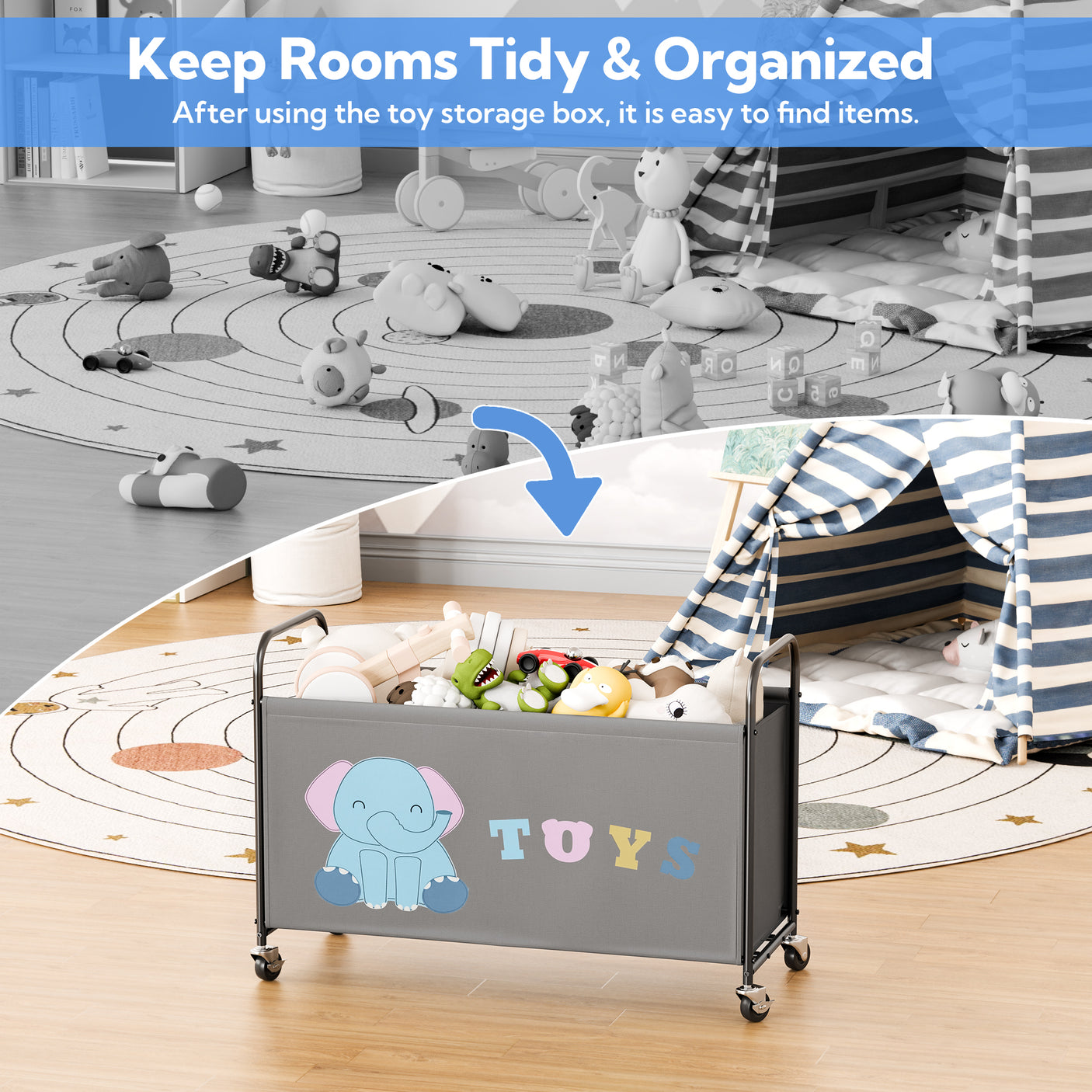 Toy Box for Boys Girls