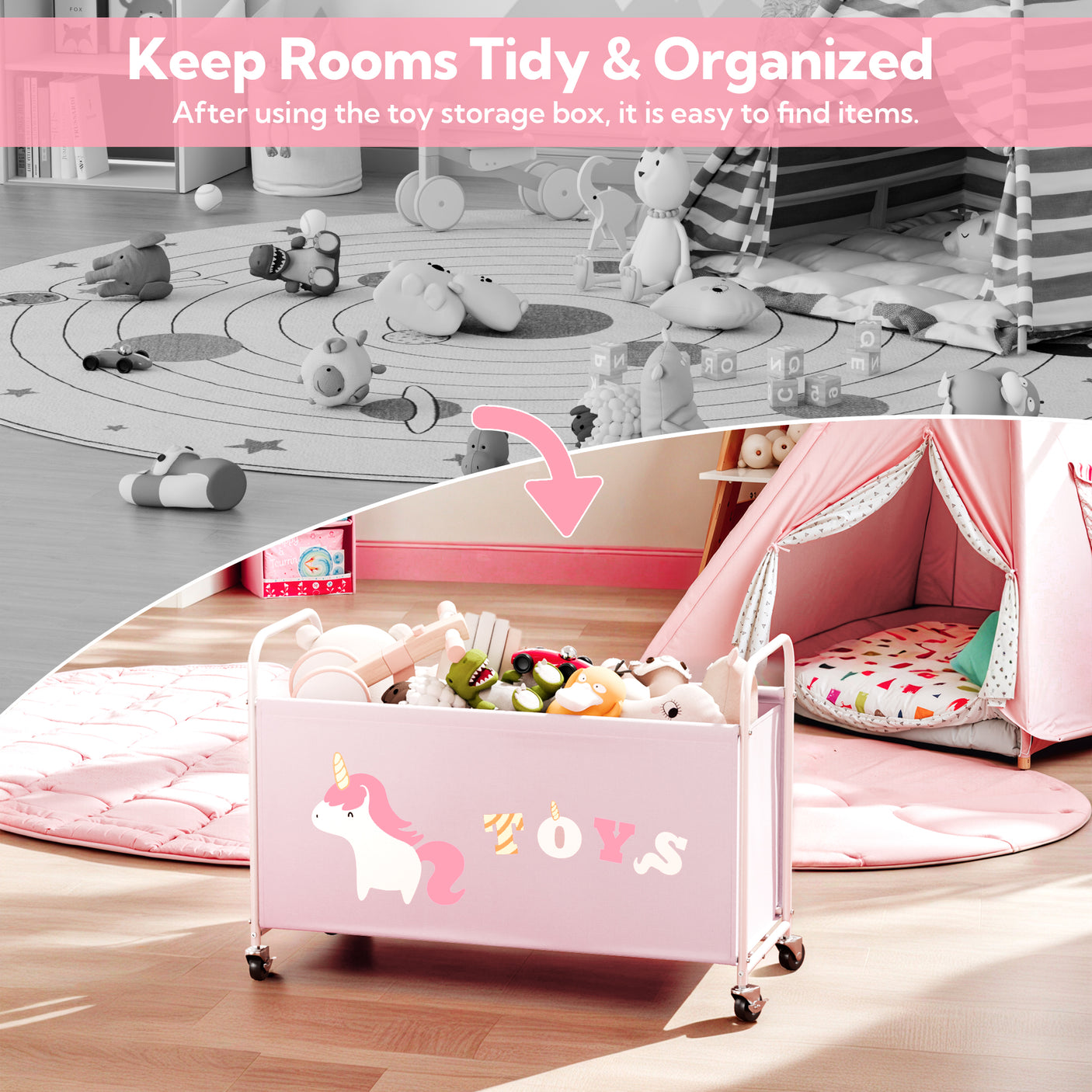 Toy Box for Boys Girls