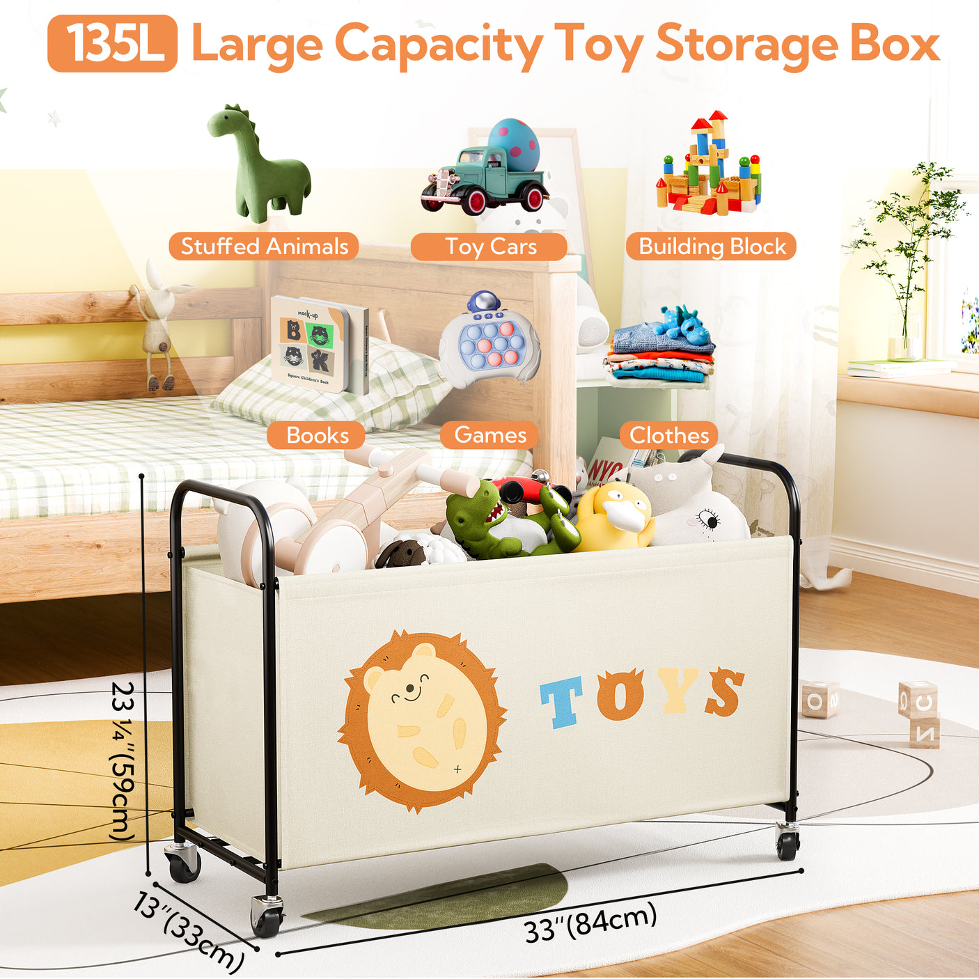 Toy Box for Boys Girls