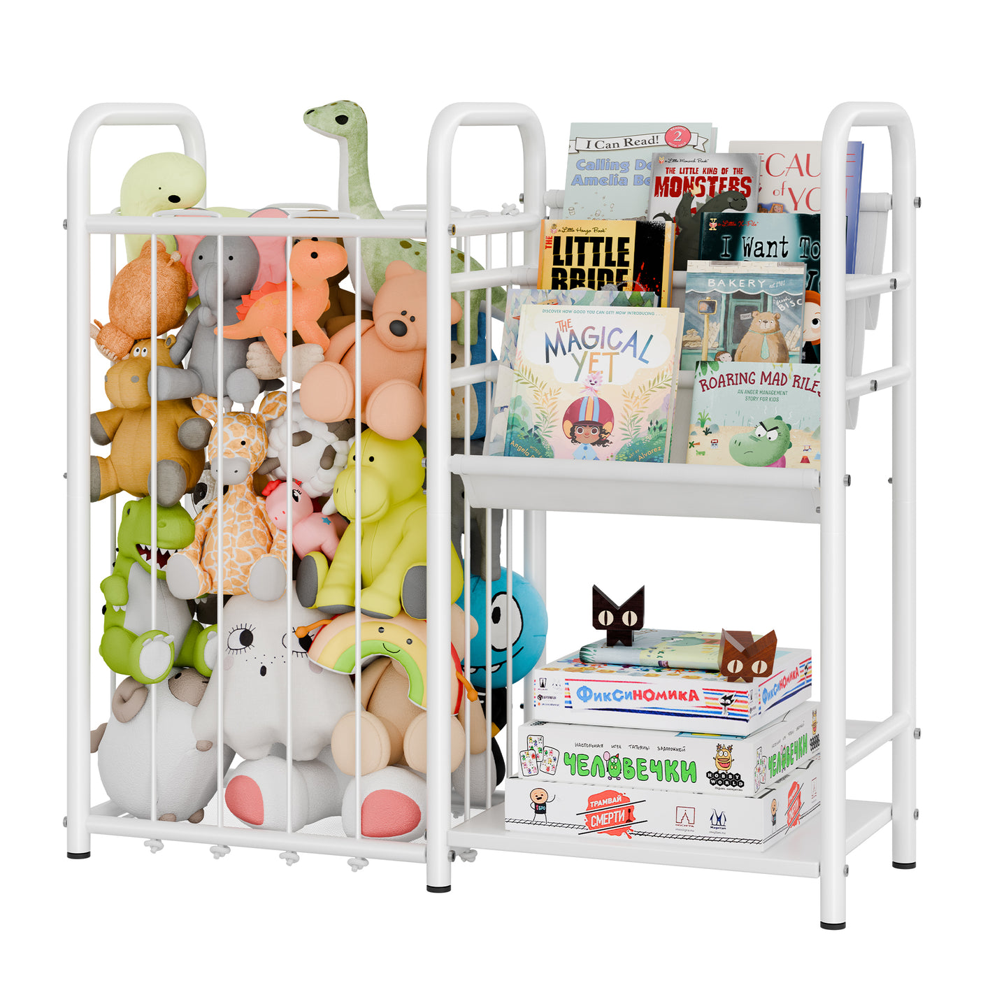 3 Tier Kids Bookshelf and Toy Storage