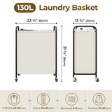 Slim Laundry Hamper with Wheels