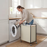 Slim Laundry Hamper with Wheels