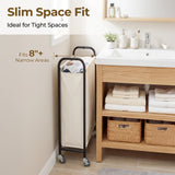 Slim Laundry Hamper with Wheels