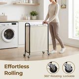 Slim Laundry Hamper with Wheels