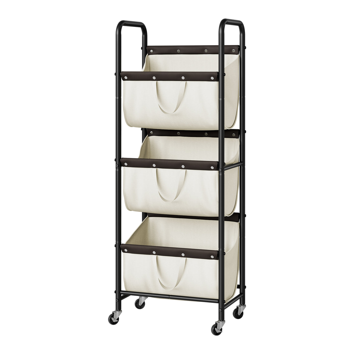 3 Tier Laundry Sorter with Wheels