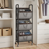 3 Tier Laundry Sorter with Wheels
