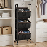 3 Tier Laundry Sorter with Wheels