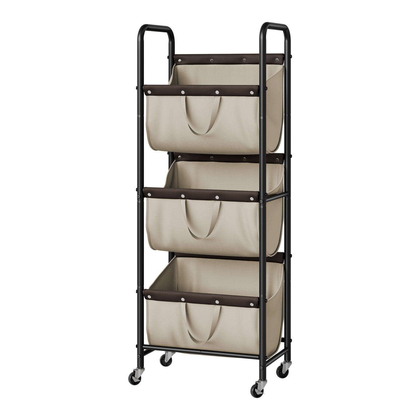 3 Tier Laundry Sorter with Wheels