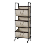 3 Tier Laundry Sorter with Wheels