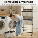 3 Tier Laundry Sorter with Wheels