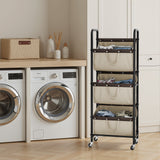 3 Tier Laundry Sorter with Wheels
