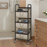 3 Tier Laundry Sorter with Wheels
