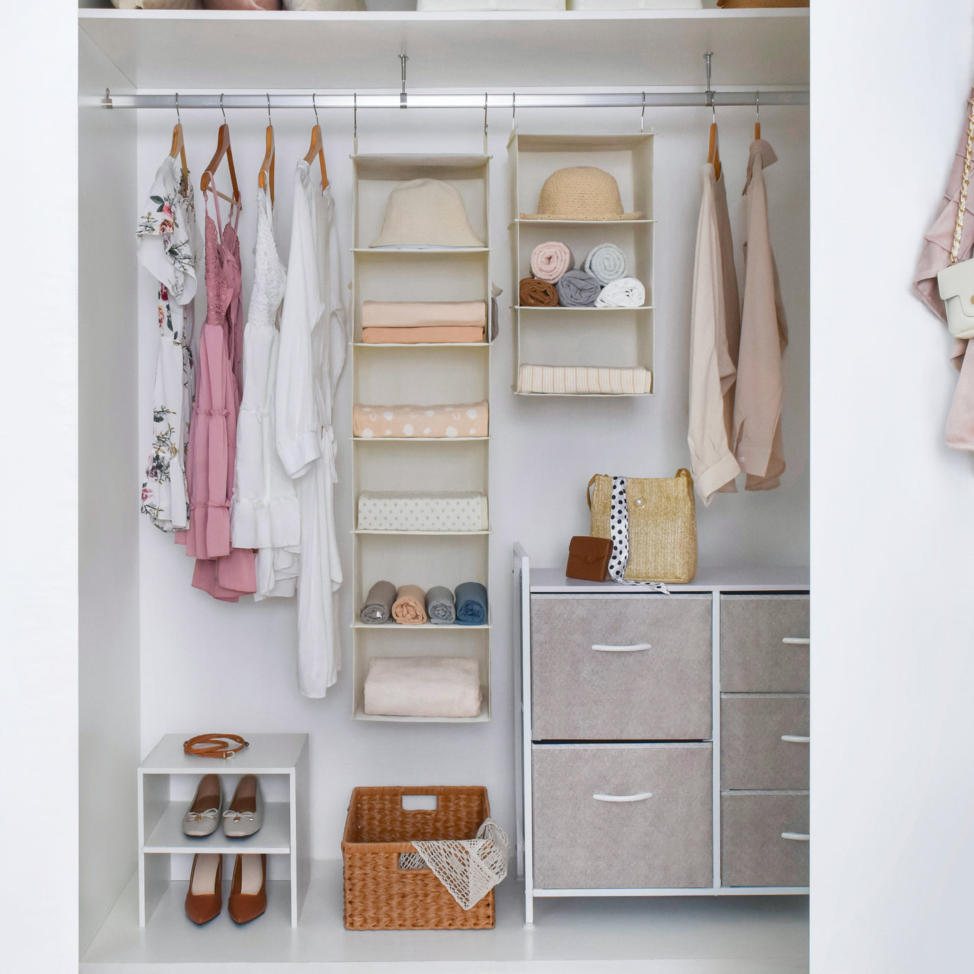 6-Shelf Hanging Clothes Organizer