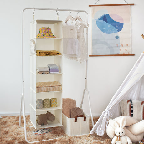 6-Shelf Hanging Clothes Organizer