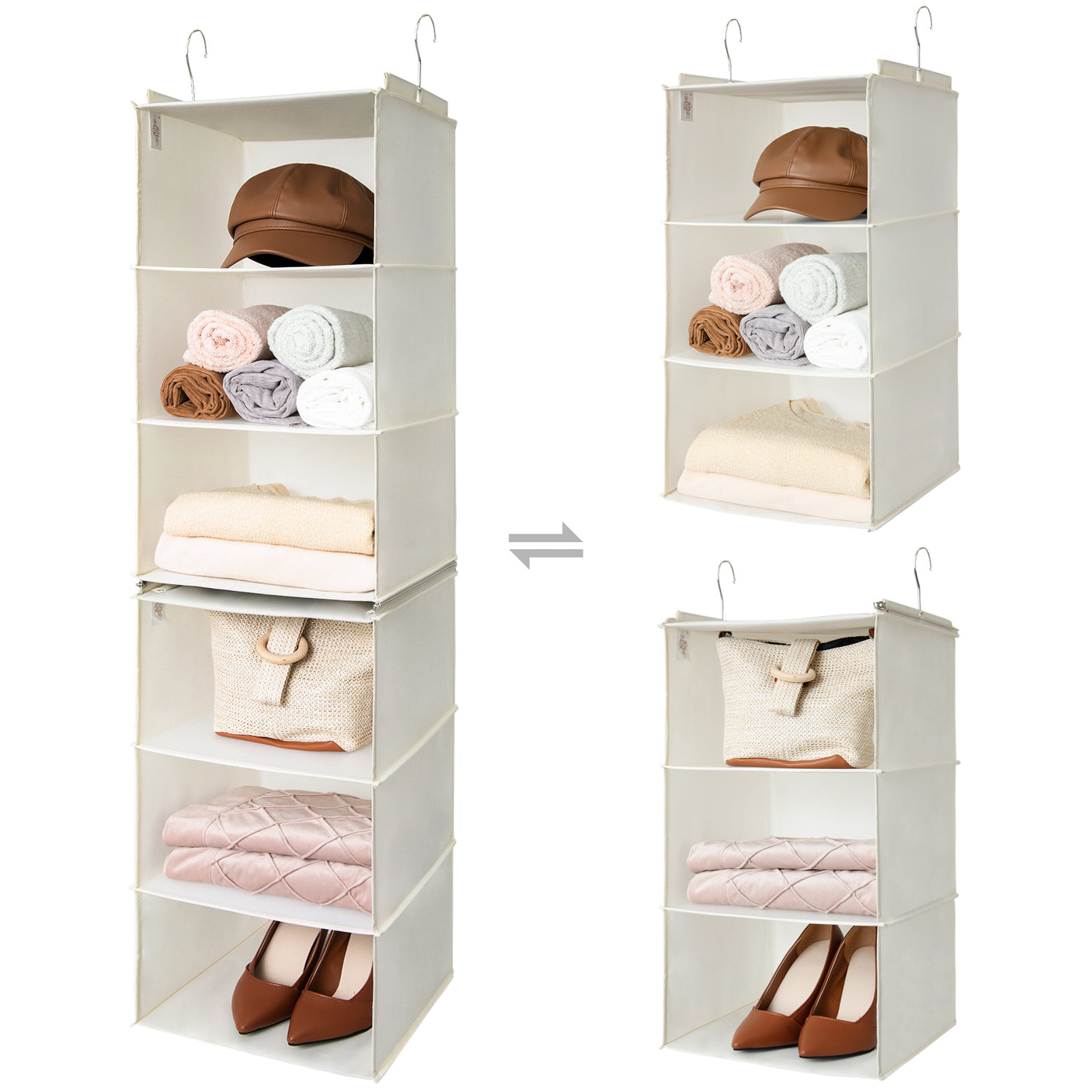 6-Shelf Separable Hanging Organizer