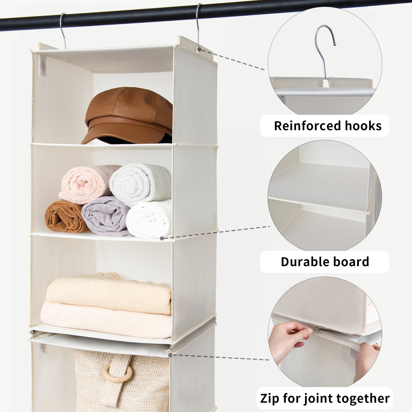 6-Shelf Separable Hanging Organizer