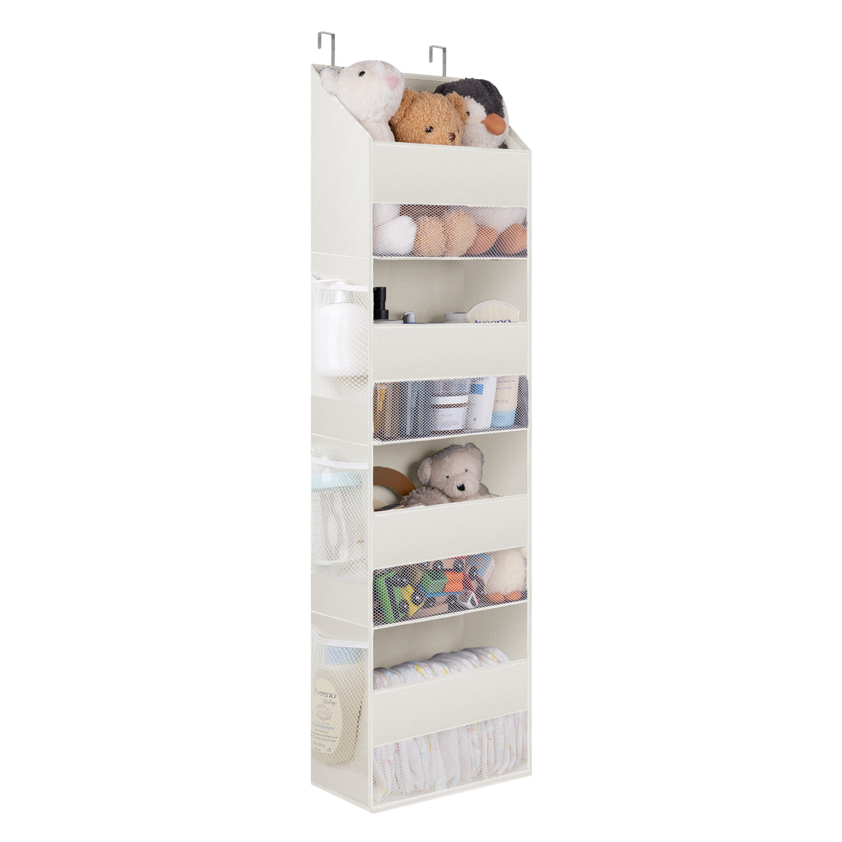 🍀4-Shelf Over Door Hanging Organizer