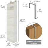 5-Shelf Over-the-door Hanging Organizer, 2 Pack